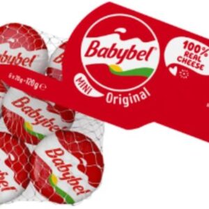 Mini Babybel Original Cheese Snacks 6 x 20g x 12
