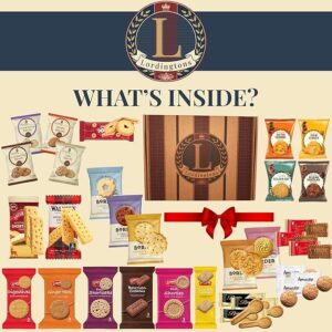 Biscuits Gift Set Hamper Bundle Contains 30 Packs of Individually Wrapped Biscuits Multipacks. Lordingtons Gift Hamper Includes a Variety of Loved Treats