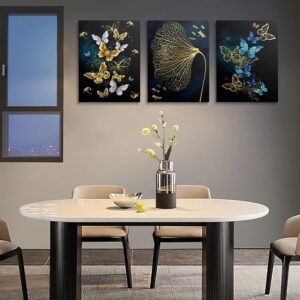 prinfantasy Bathroom Wall Art 3Pcs Cool Gaming Posters Pictures Colorful Canvas Painting Prints for Women Room Accessories Bedroom Home Decoration Framed 0805