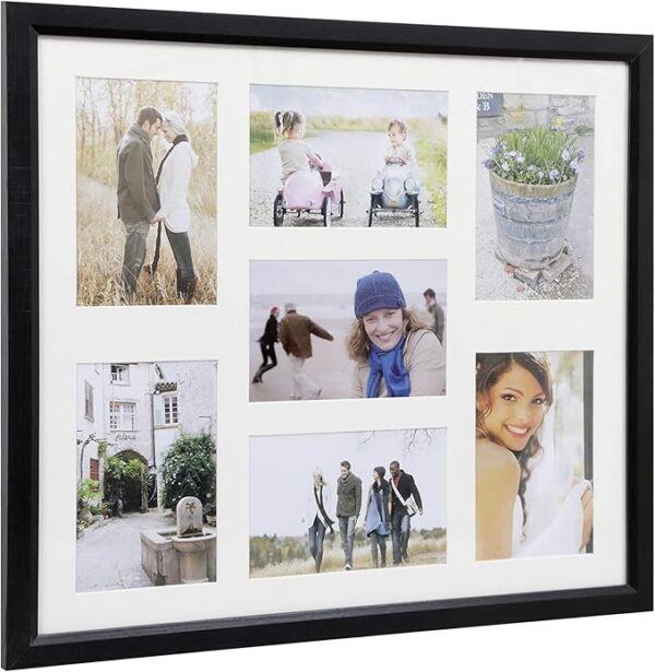 ARPAN 6"x4" Multi Aperture MDF Photo Picture Frame - Holds 7 Photos 6"x4" - Image 2