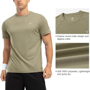 YSENTO Mens Rash Guards UV Swim Tops Rash Vest Quick Dry UPF 50+ Short Sleeve Running Sports Gym Tops