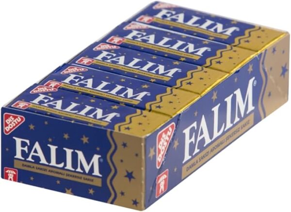 Falım Flavored Sugar-Free Mastic Gum Chewing Gum 500 pcs (5pcs in each pack, 100 packs in total) by Pufai Grocery