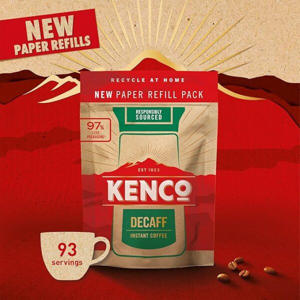 Kenco Decaff Instant Coffee Refill 150G x 5 (750g Total)