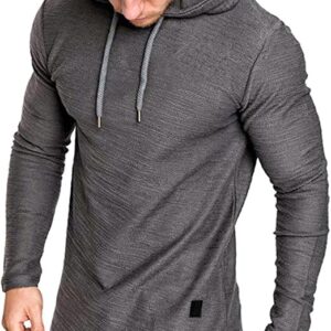 Remxi Mens Short Sleeve Shirts Athletic Hoodies T Shirt Solid Color Sport Sweatshirts For Men