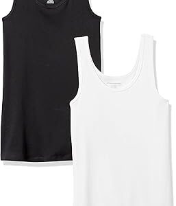 Amazon Essentials Women's Slim-Fit Vest, Pack of 2