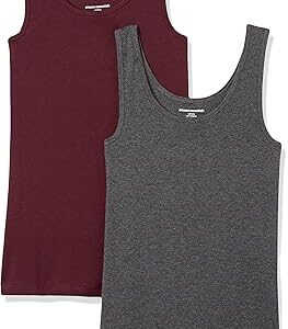 Amazon Essentials Women's Slim-Fit Vest, Pack of 2