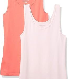 Amazon Essentials Women's Slim-Fit Vest, Pack of 2